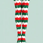 Holiday Party Stripe Tights Hosiery Pantyhose L610-3