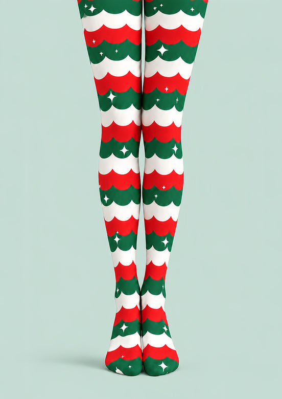 Holiday Party Stripe Tights Hosiery Pantyhose L610-3