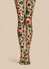 Vintage Floral Vine Pattern Tights Hosiery Pantyhose L610-5