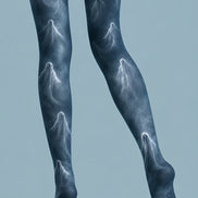 Dark Ghost Tights Spooky Mist Pattern Pantyhose L67-12