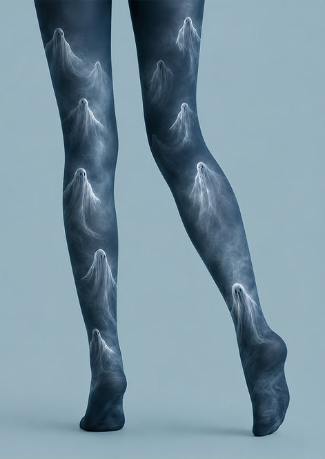 Dark Ghost Tights Spooky Mist Pattern Pantyhose L67-12