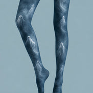 Dark Ghost Tights Spooky Mist Pattern Pantyhose L67-12