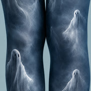 Dark Ghost Tights Spooky Mist Pattern Pantyhose L67-12