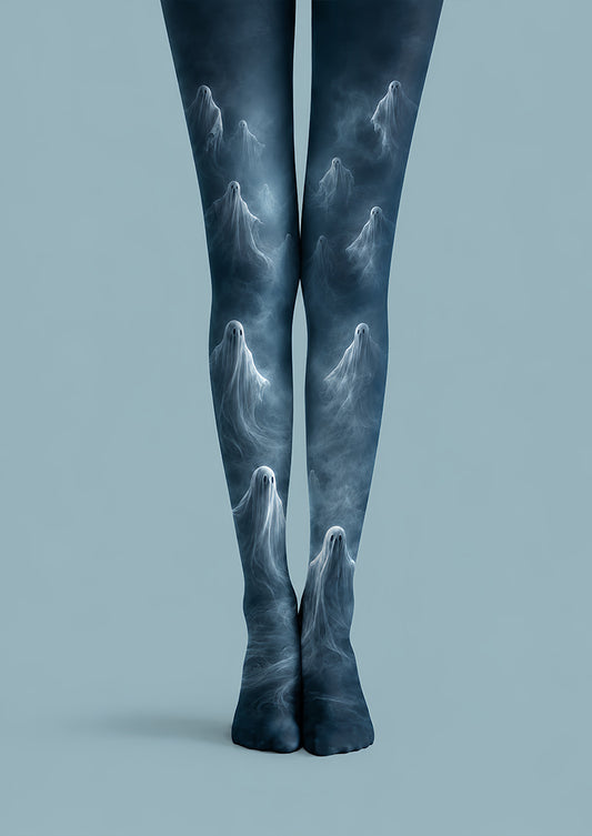 Dark Ghost Tights Spooky Mist Pattern Pantyhose L67-12