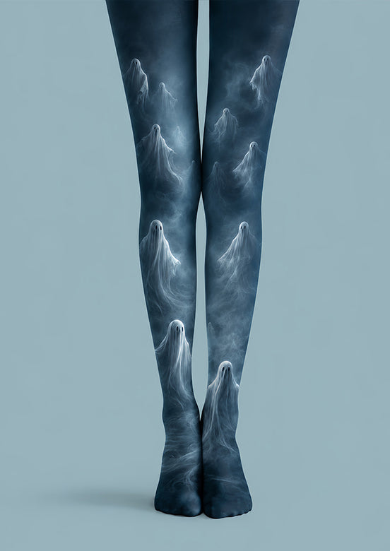 Dark Ghost Tights Spooky Mist Pattern Pantyhose L67-12
