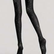 Black Spider Web Tights Gothic Costume Pantyhose L67-13