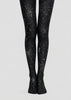Black Spider Web Tights Gothic Costume Pantyhose L67-13