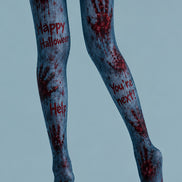 Bloody Handprint Pantyhose Halloween Costume Party Tights L67-14