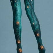 Halloween Pumpkin Haunted Garden Tights L67-21