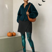 Halloween Pumpkin Haunted Garden Tights L67-21