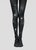 Black Rose Skull Halloween Cosplay Tights L67-24
