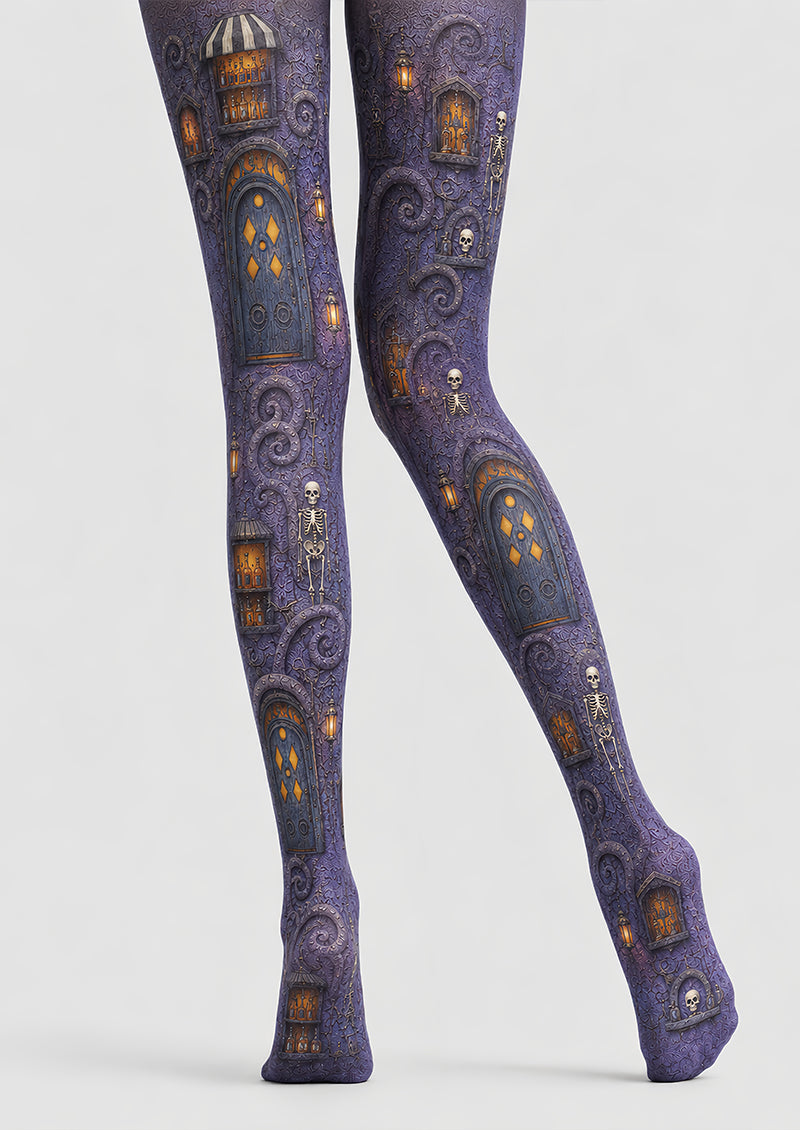 Purple Witch Apothecary Tights Cosplay Pantyhose L67-4
