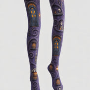 Purple Witch Apothecary Tights Cosplay Pantyhose L67-4