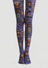 Purple Witch Apothecary Tights Cosplay Pantyhose L67-4