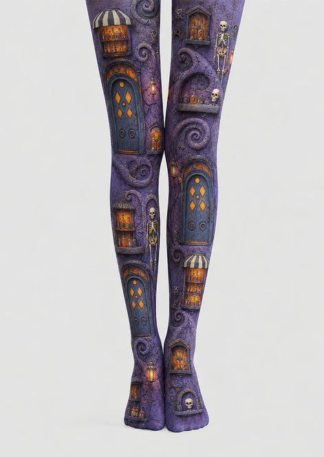 Purple Witch Apothecary Tights Cosplay Pantyhose L67-4