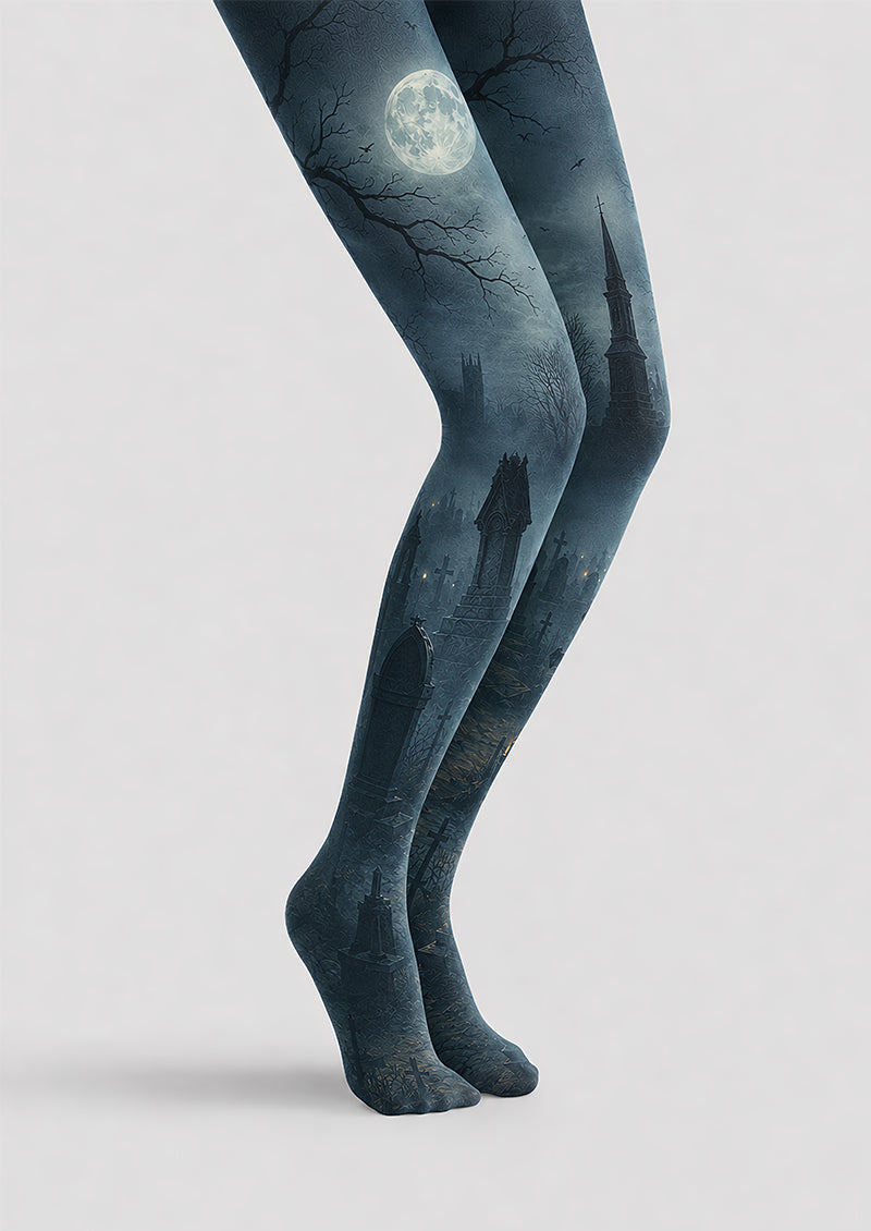 Gothic Cemetery Halloween Tights Cosplay Pantyhose L67-7