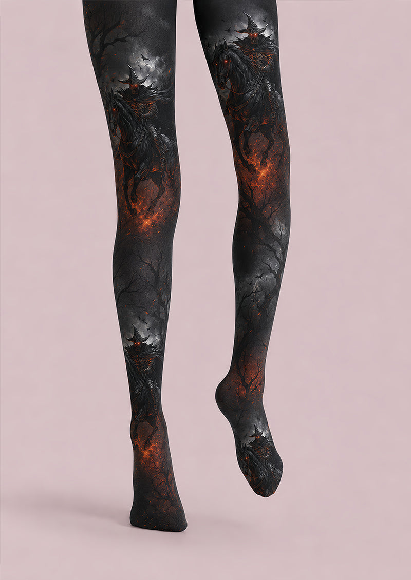 Haunted Horseman Halloween Cosplay Pantyhose L67-8