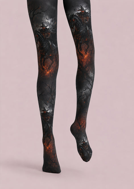 Haunted Horseman Halloween Cosplay Pantyhose L67-8