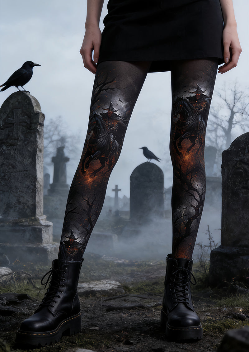 Haunted Horseman Halloween Cosplay Pantyhose L67-8