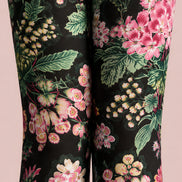 Midnight Bloom Floral Print Tights Pantyhose L68-108