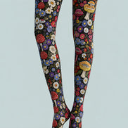 Woodland Bloom Floral Print Tights Hosiery Pantyhose L68-109