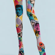 Pop Art Magazine Collage Tights Fashion Pantyhose L68-11