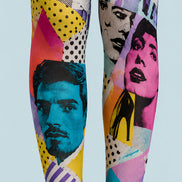 Pop Art Magazine Collage Tights Fashion Pantyhose L68-11