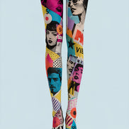 Pop Art Magazine Collage Tights Fashion Pantyhose L68-11
