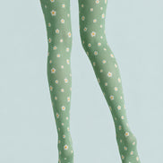 Daisy Bloom Floral Tights Hosiery Pantyhose L68-110