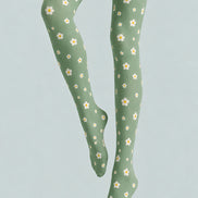 Daisy Bloom Floral Tights Hosiery Pantyhose L68-110