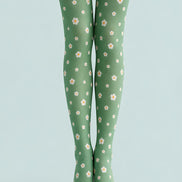 Daisy Bloom Floral Tights Hosiery Pantyhose L68-110