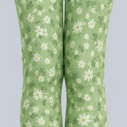 Cottage Daisy Floral Print Tights Hosiery Pantyhose L68-112