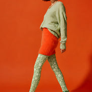 Cottage Daisy Floral Print Tights Hosiery Pantyhose L68-112