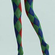 Fall Argyle Green Tights Hosiery Pantyhose L68-115