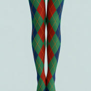 Fall Argyle Green Tights Hosiery Pantyhose L68-115