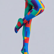 Bauhaus Inspired Graphic Tights Hosiery Pantyhose L68-119