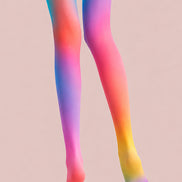 Y2K Rainbow Gradient Hosiery Tights L68-120