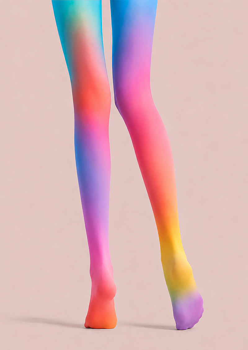 Y2K Rainbow Gradient Hosiery Tights L68-120