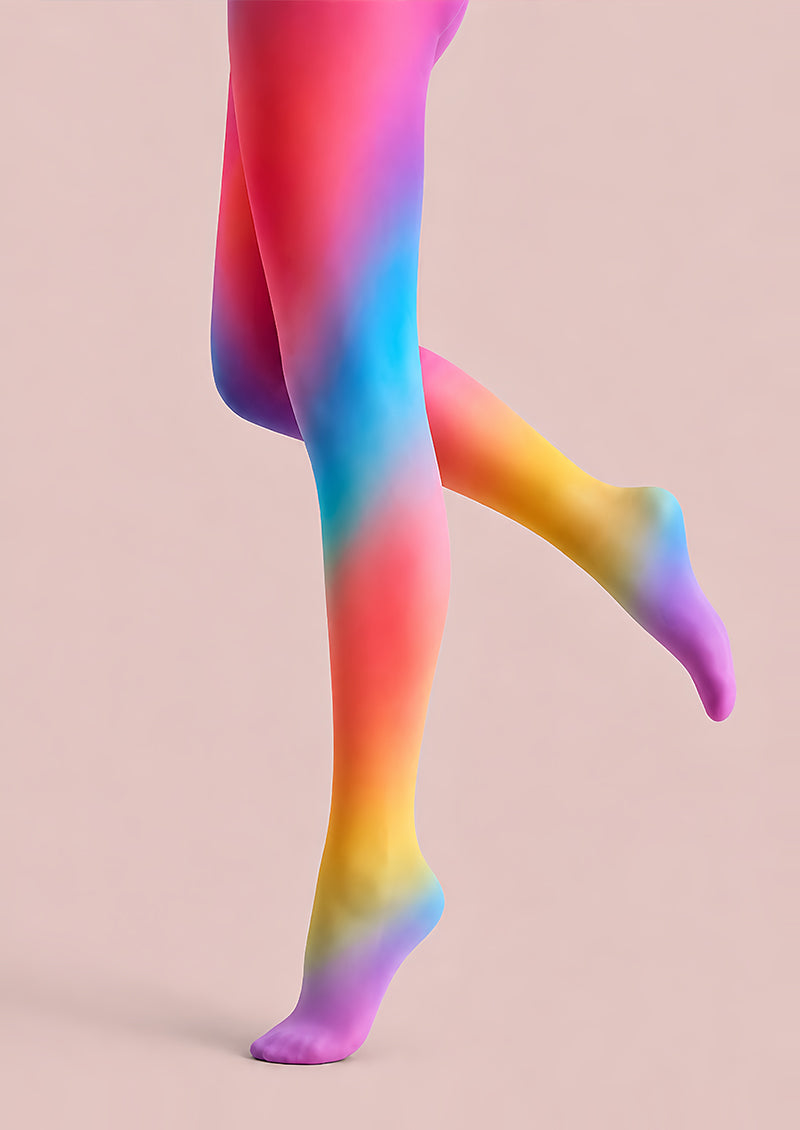 Y2K Rainbow Gradient Hosiery Tights L68-120