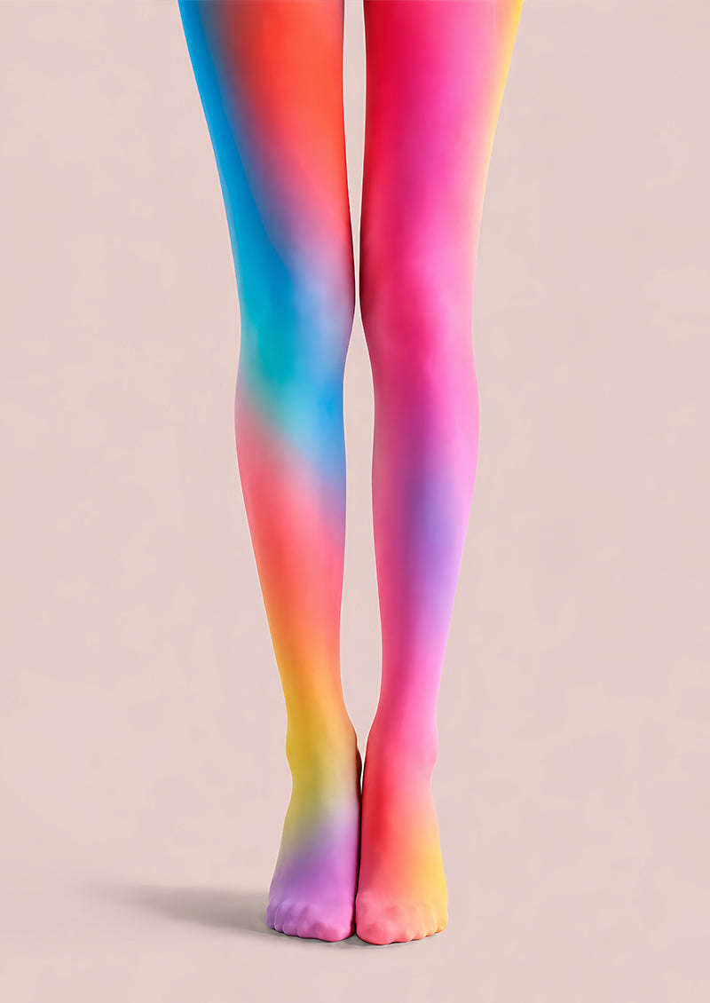 Y2K Rainbow Gradient Hosiery Tights L68-120