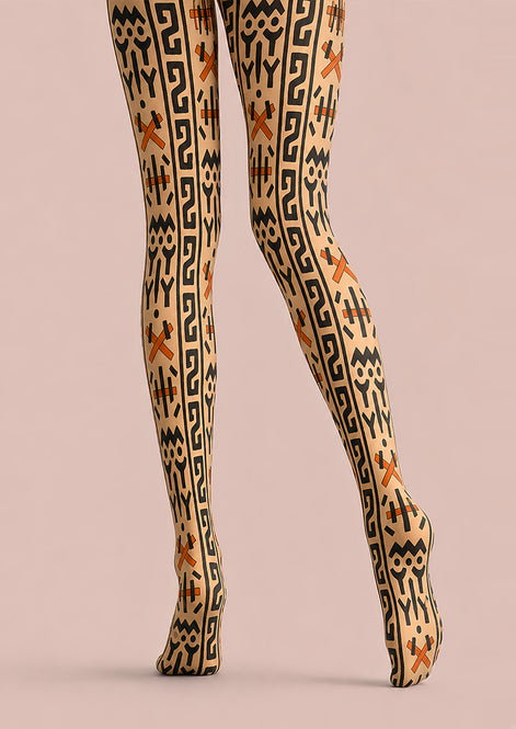 Ethnic Boho Geometric Pattern Tights L68-121