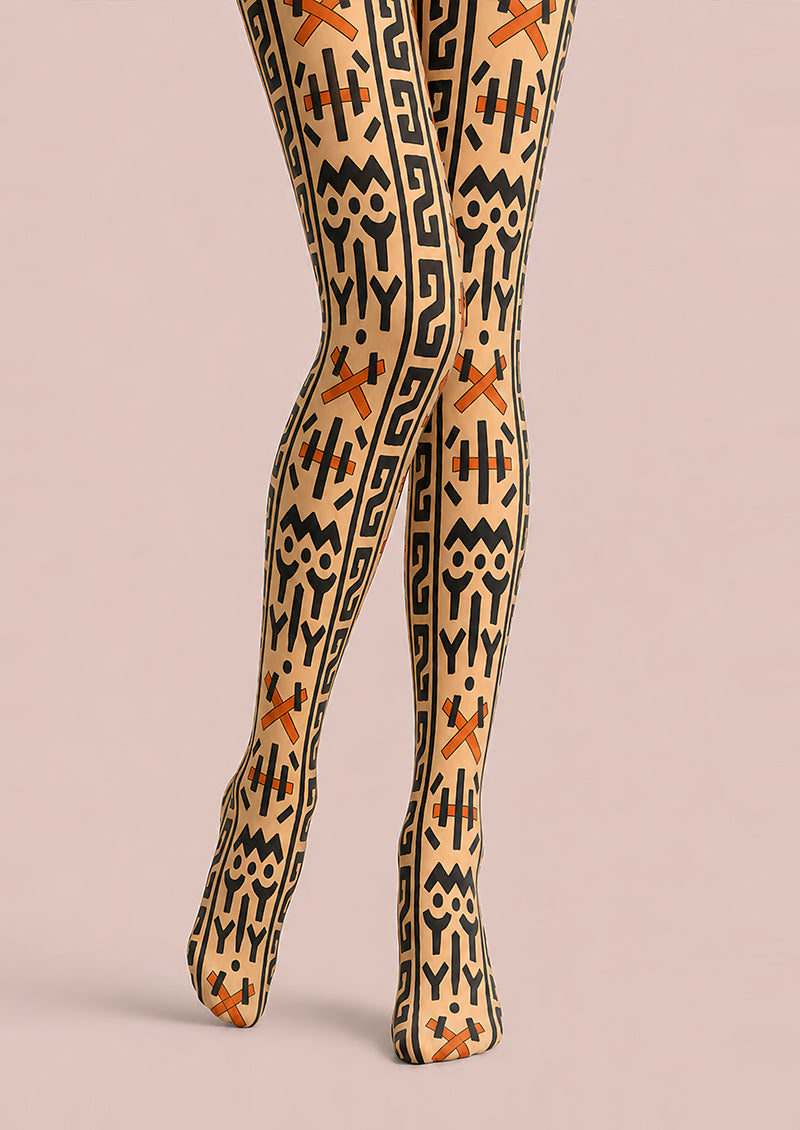 Ethnic Boho Geometric Pattern Tights L68-121