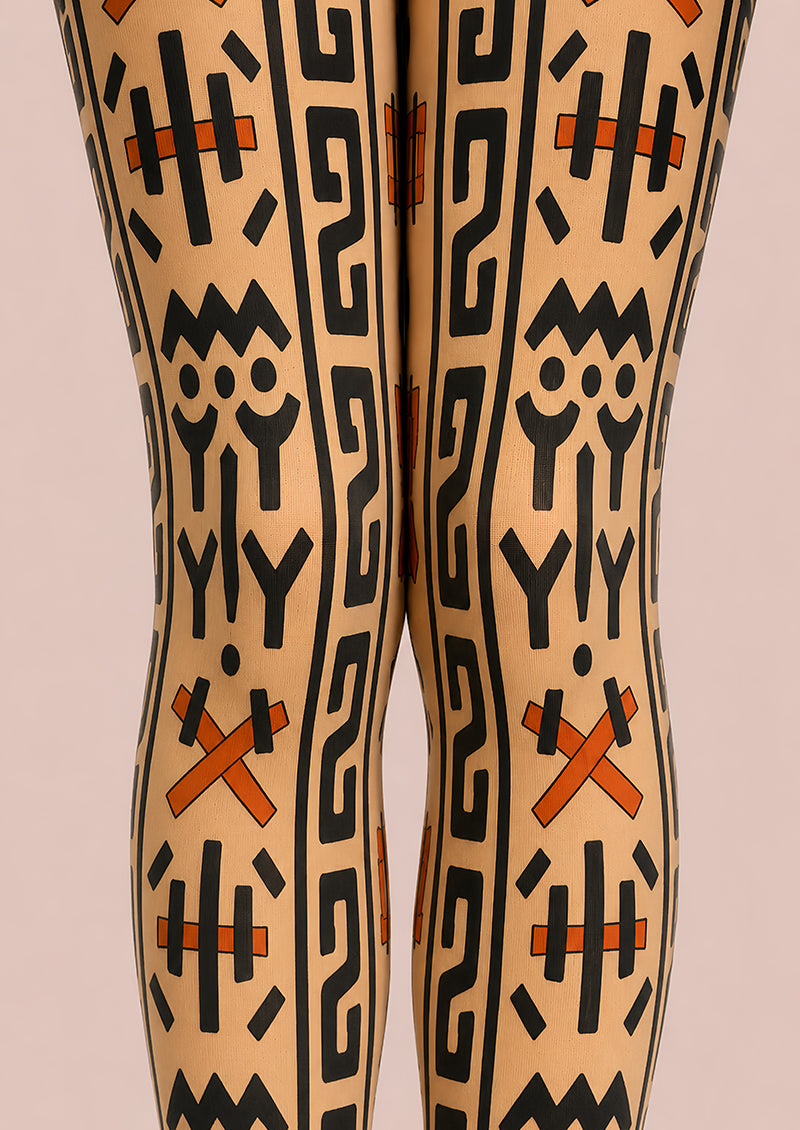 Ethnic Boho Geometric Pattern Tights L68-121