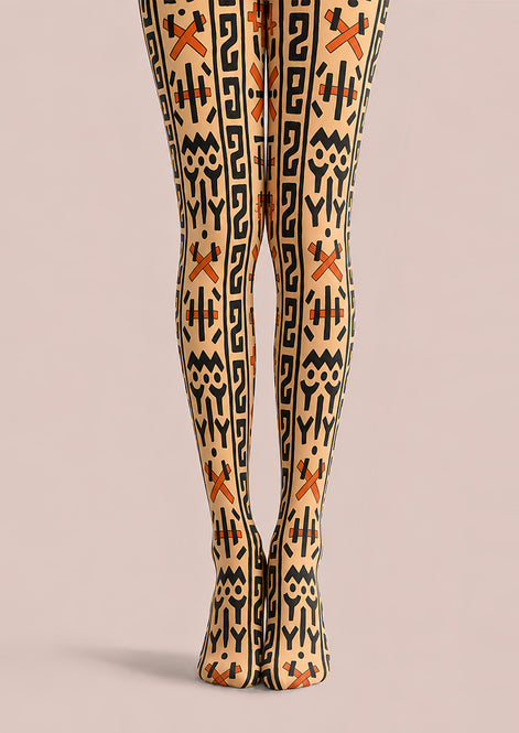 Ethnic Boho Geometric Pattern Tights L68-121