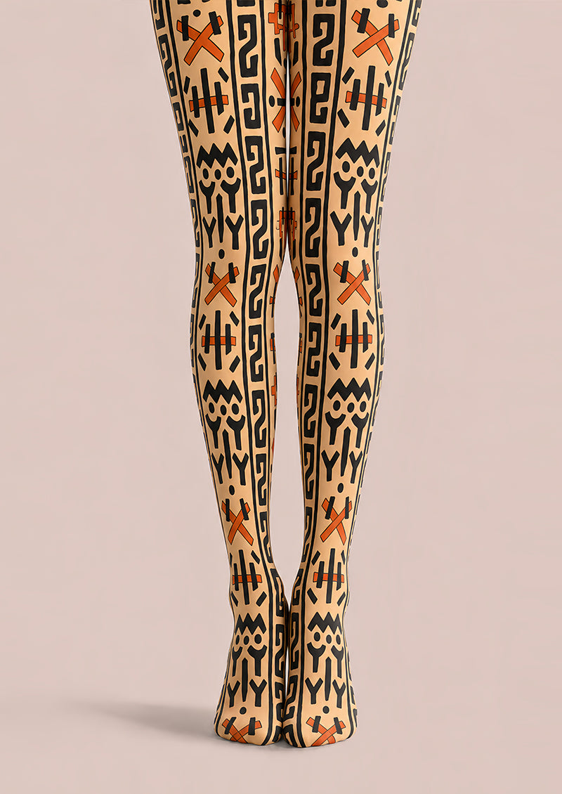 Ethnic Boho Geometric Pattern Tights L68-121