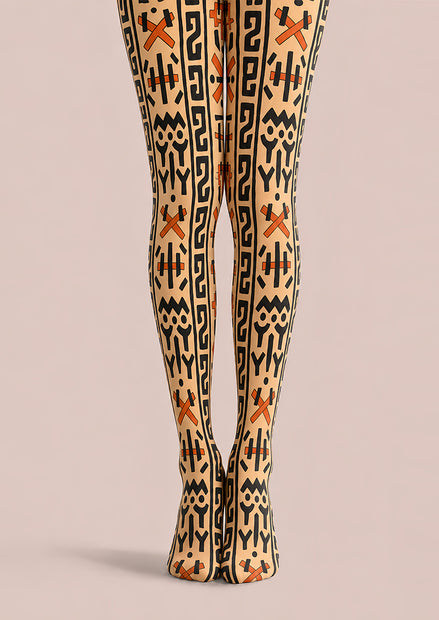 Ethnic Boho Geometric Pattern Tights L68-121