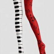 Musical Notes Piano Key Tights Hosiery Pantyhose L68-123
