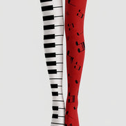 Musical Notes Piano Key Tights Hosiery Pantyhose L68-123
