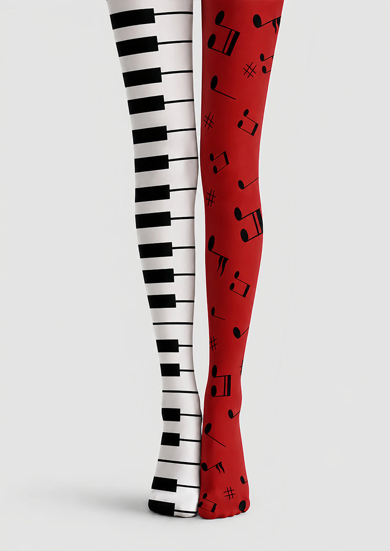 Musical Notes Piano Key Tights Hosiery Pantyhose L68-123