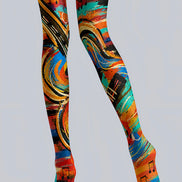 Artsy Music Pattern Tights Hosiery Pantyhose L68-124